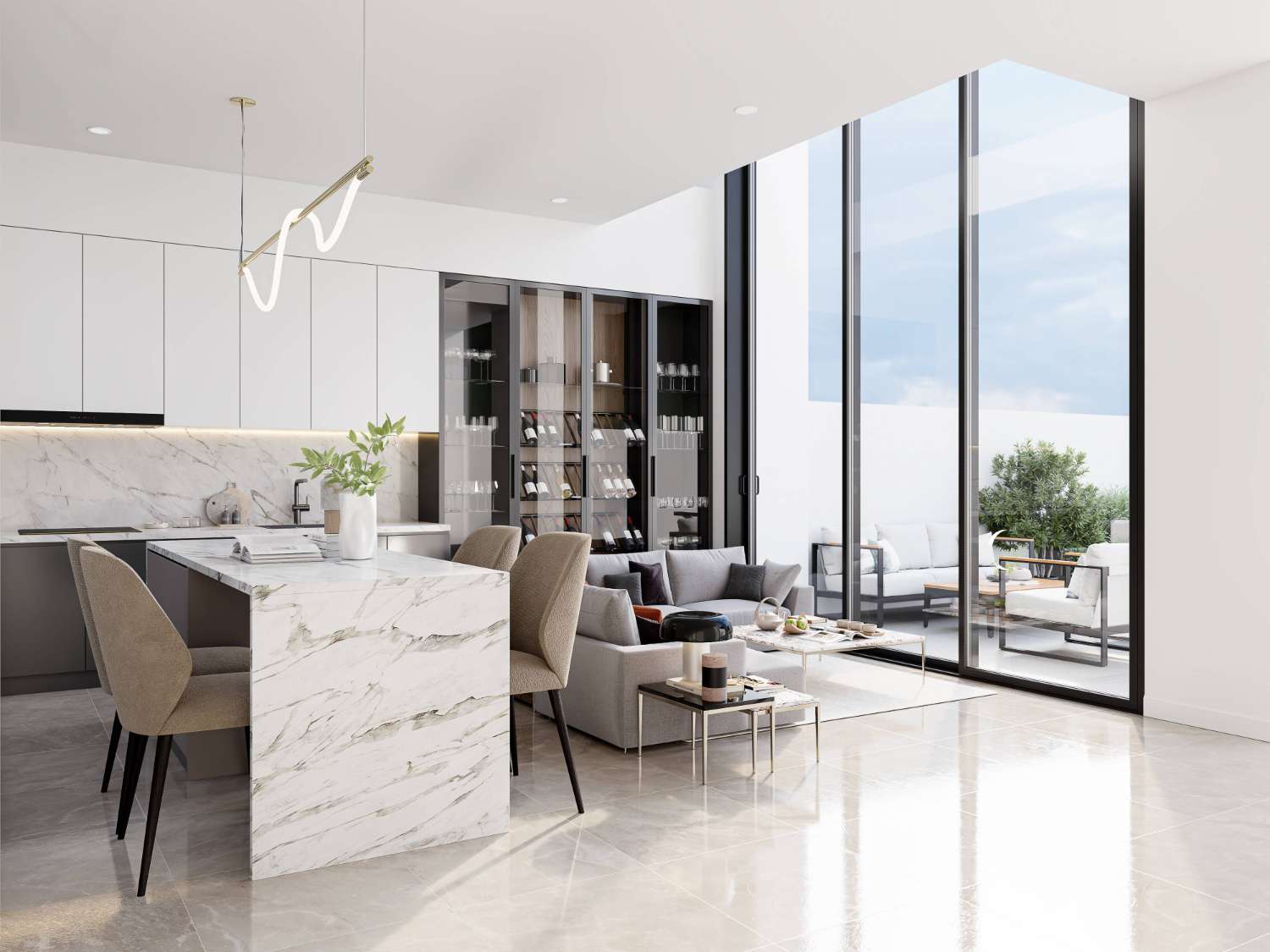 Townhouse with pool on the roof terrace!