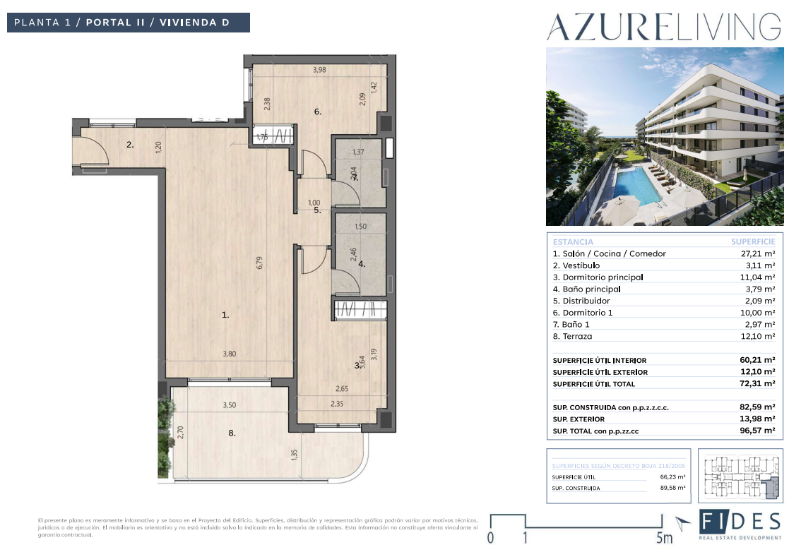 Live beach close with pool & gym!