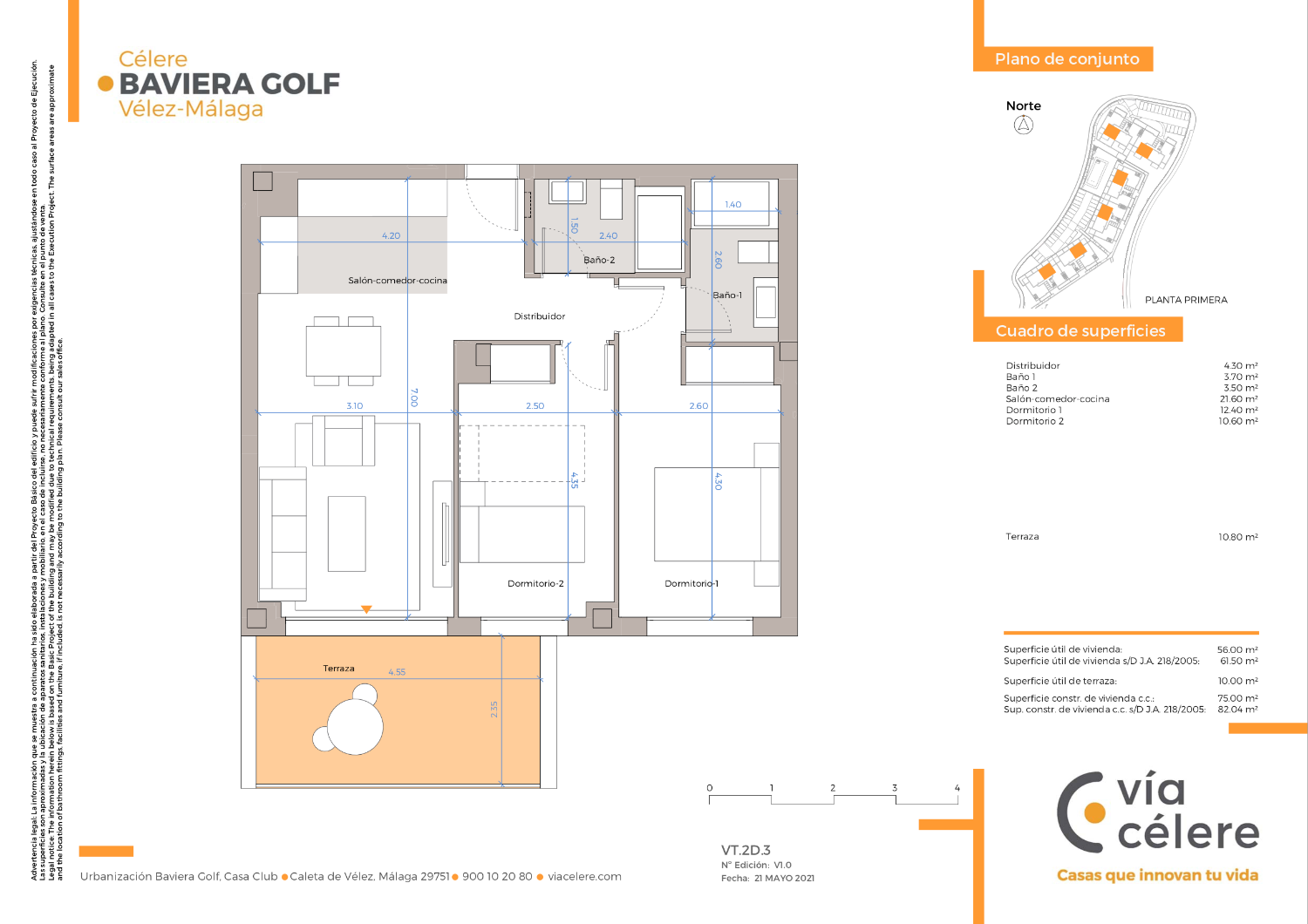 Attico con terrazza sul tetto di 104 m²!