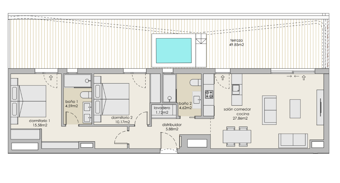 Luxus Penthouse mit großer Terrasse!