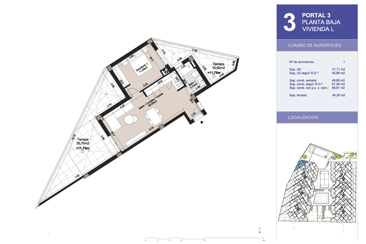 ¡Modernos apartamentos junto a la playa!