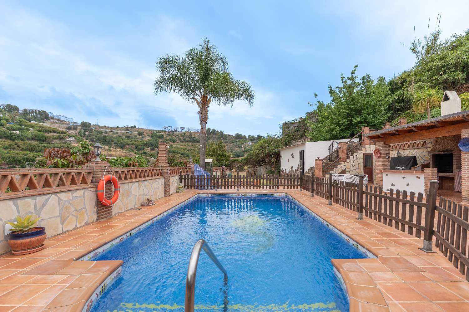 ¡Vistas a Frigiliana desde la tumbona!