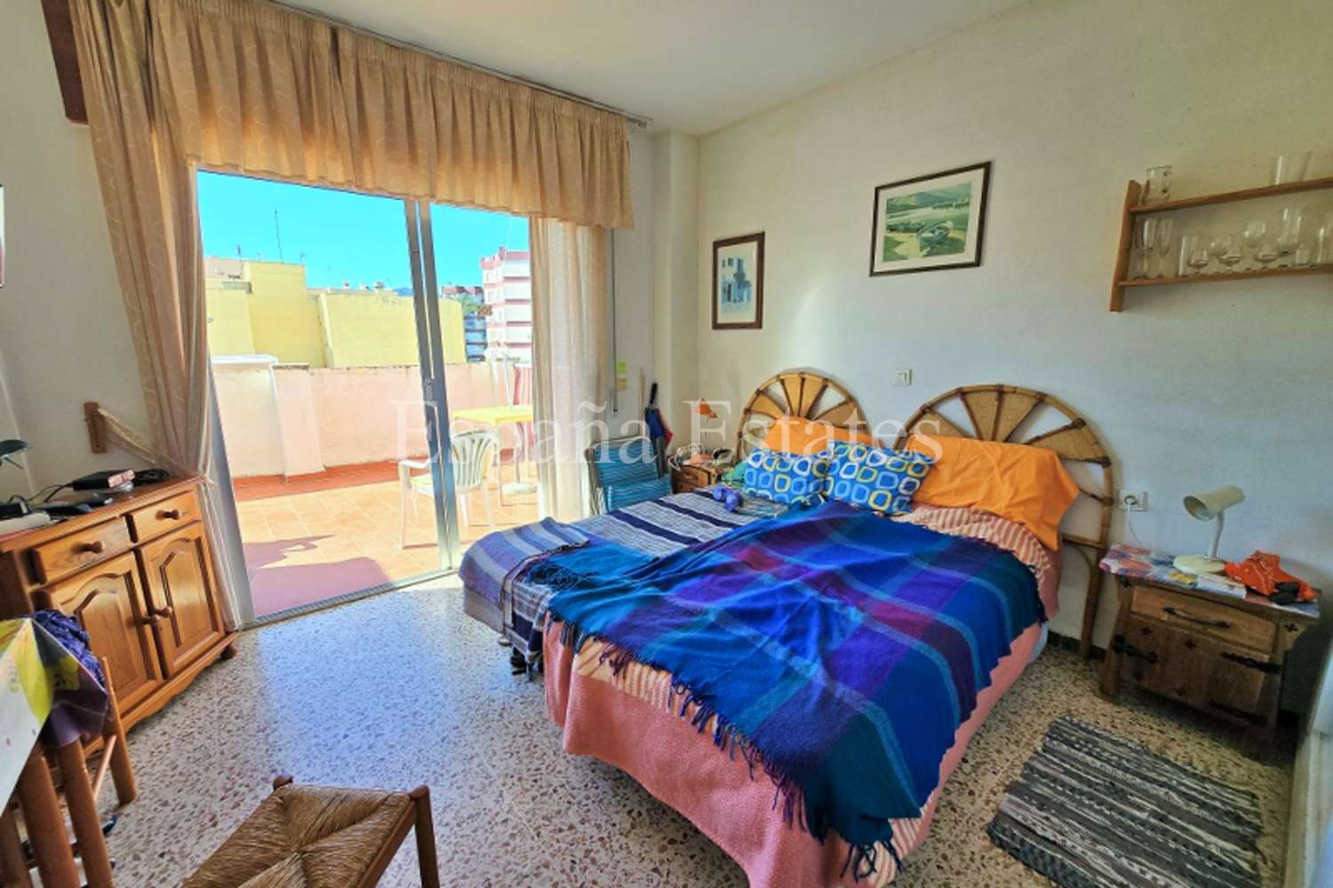 Estudio con terraza y vistas al mar en Nerja