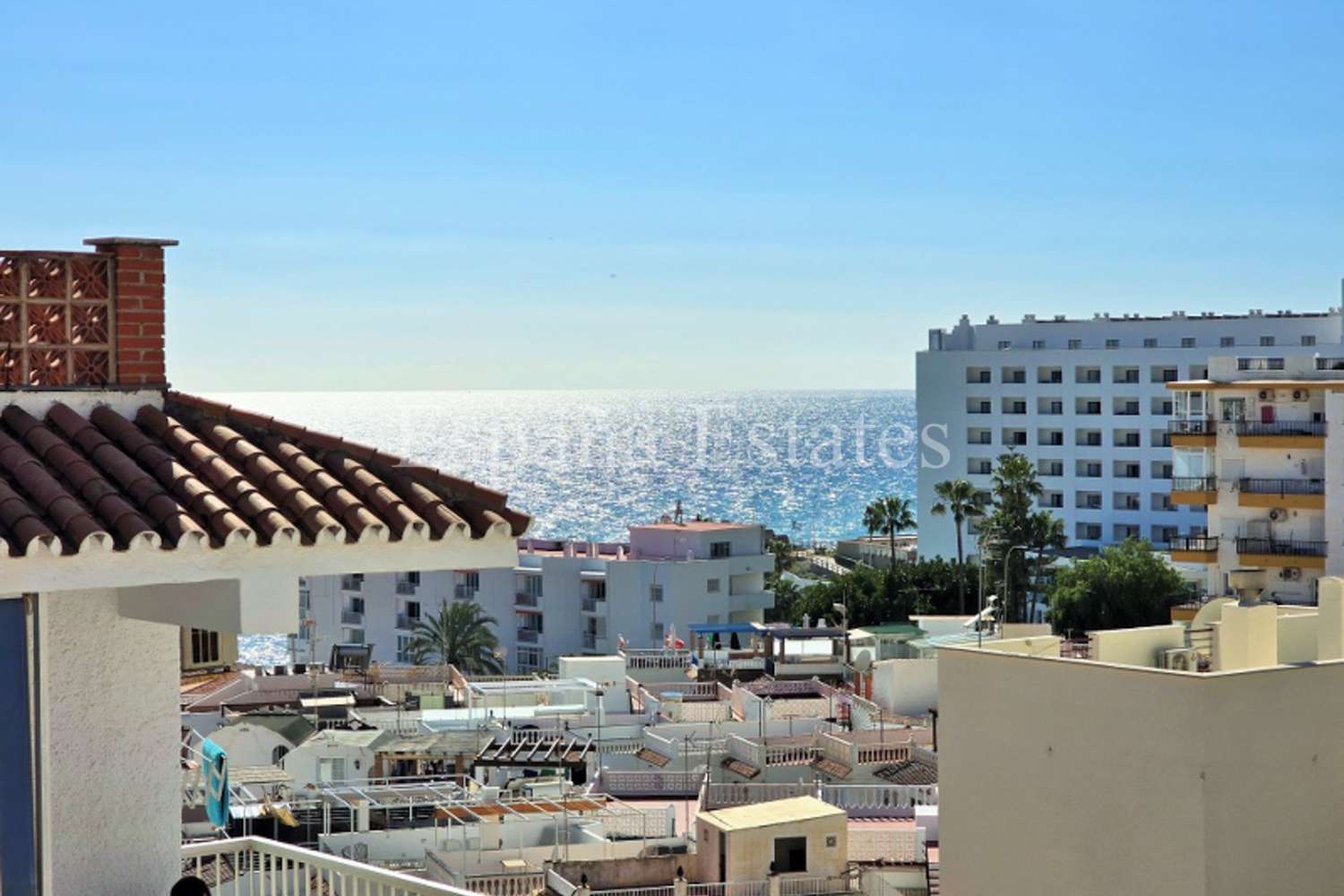 Estudio con terraza y vistas al mar en Nerja