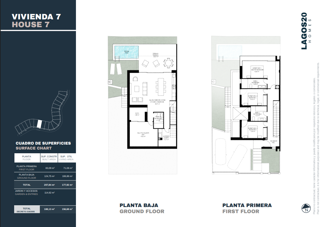 Luxury semi-detached villas with pool!