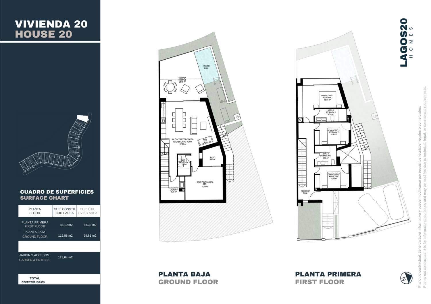 Villas jumelées de luxe avec piscine !